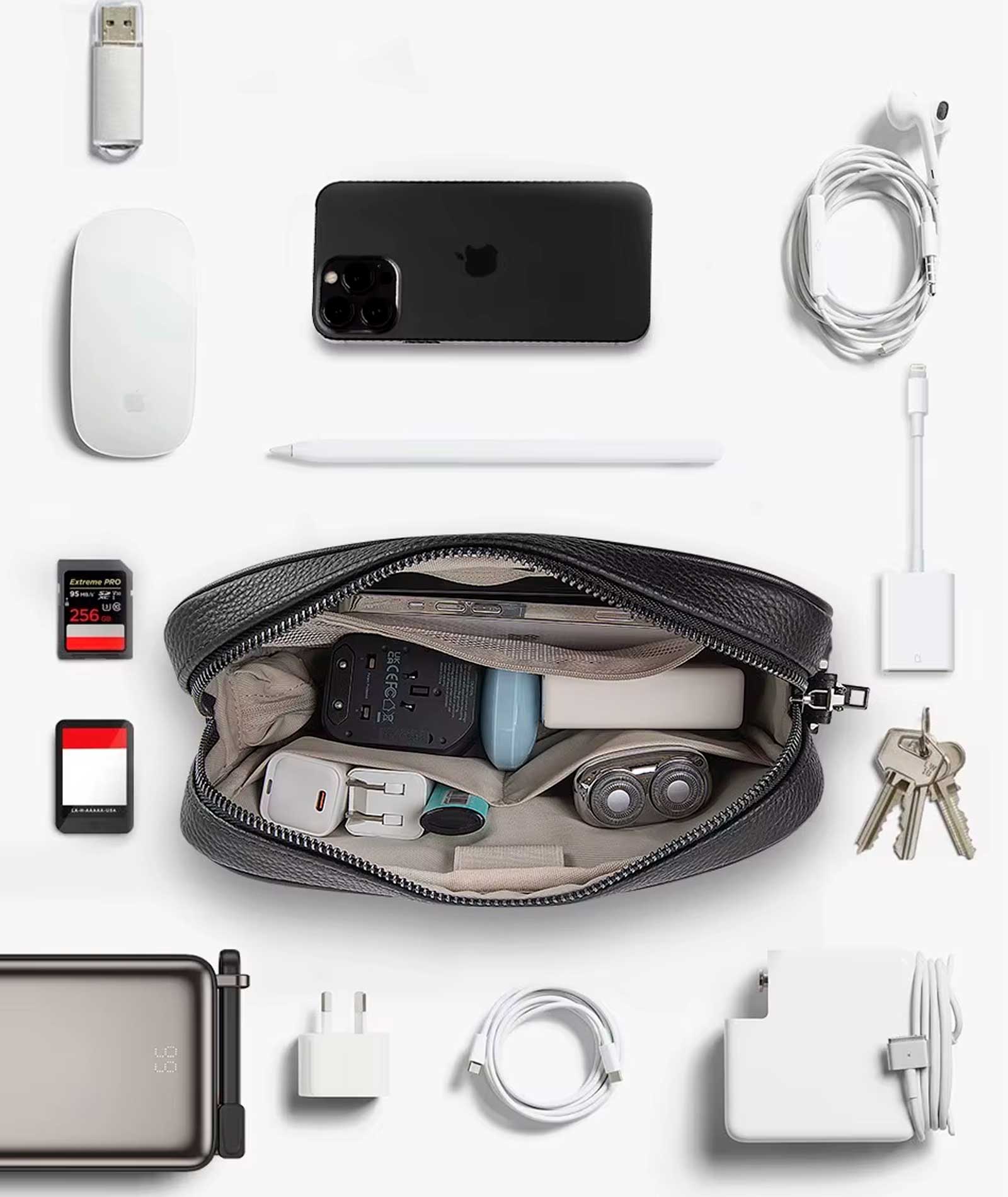 Сумка Wiwu Master Genuine Leather Fingerprint Lock Pouch (2)