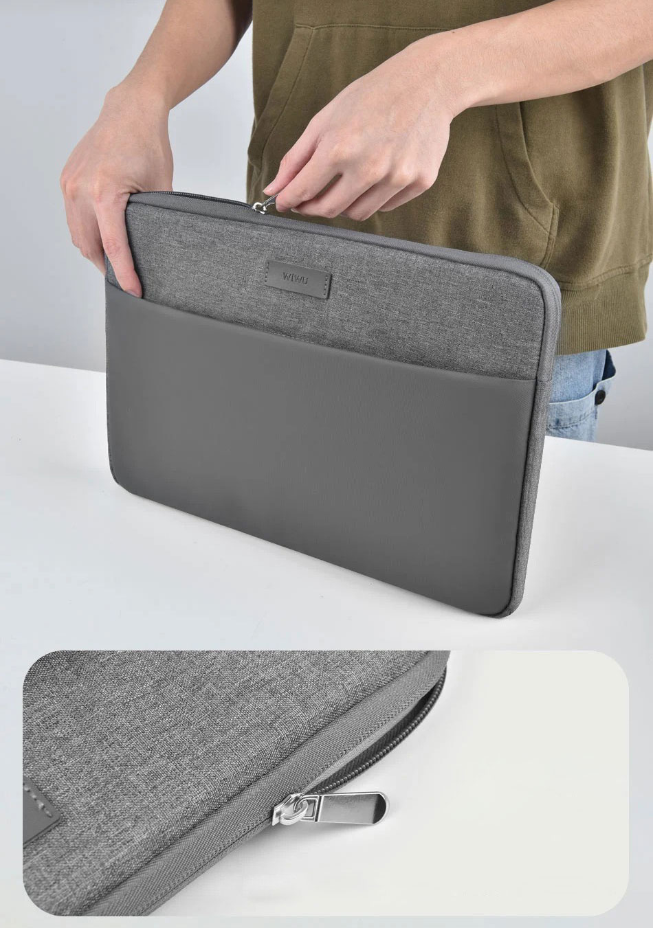 Сумка для ноутбука WIwu Minimalist Laptop Sleeve 16 (3)