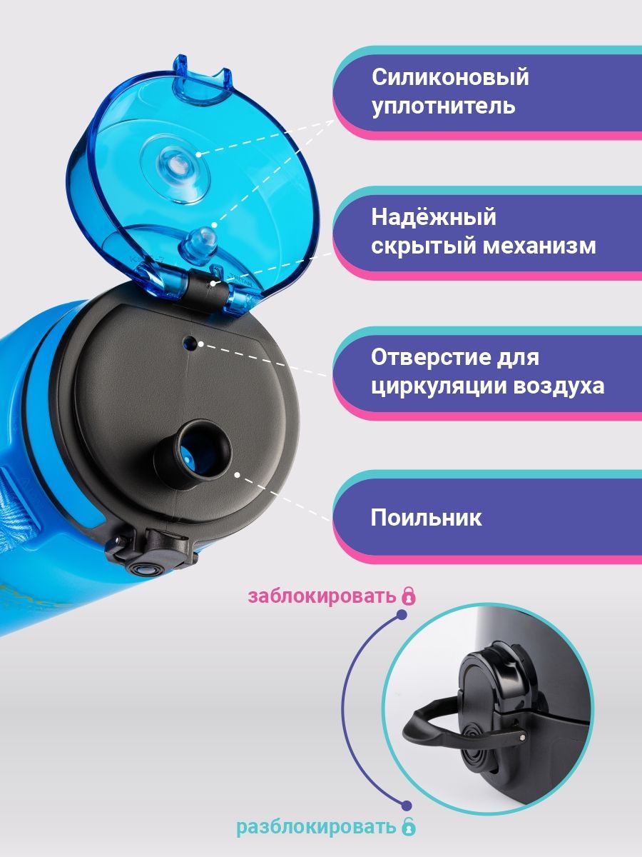 Бутылка для воды UZspace 350ml (3034) (5)
