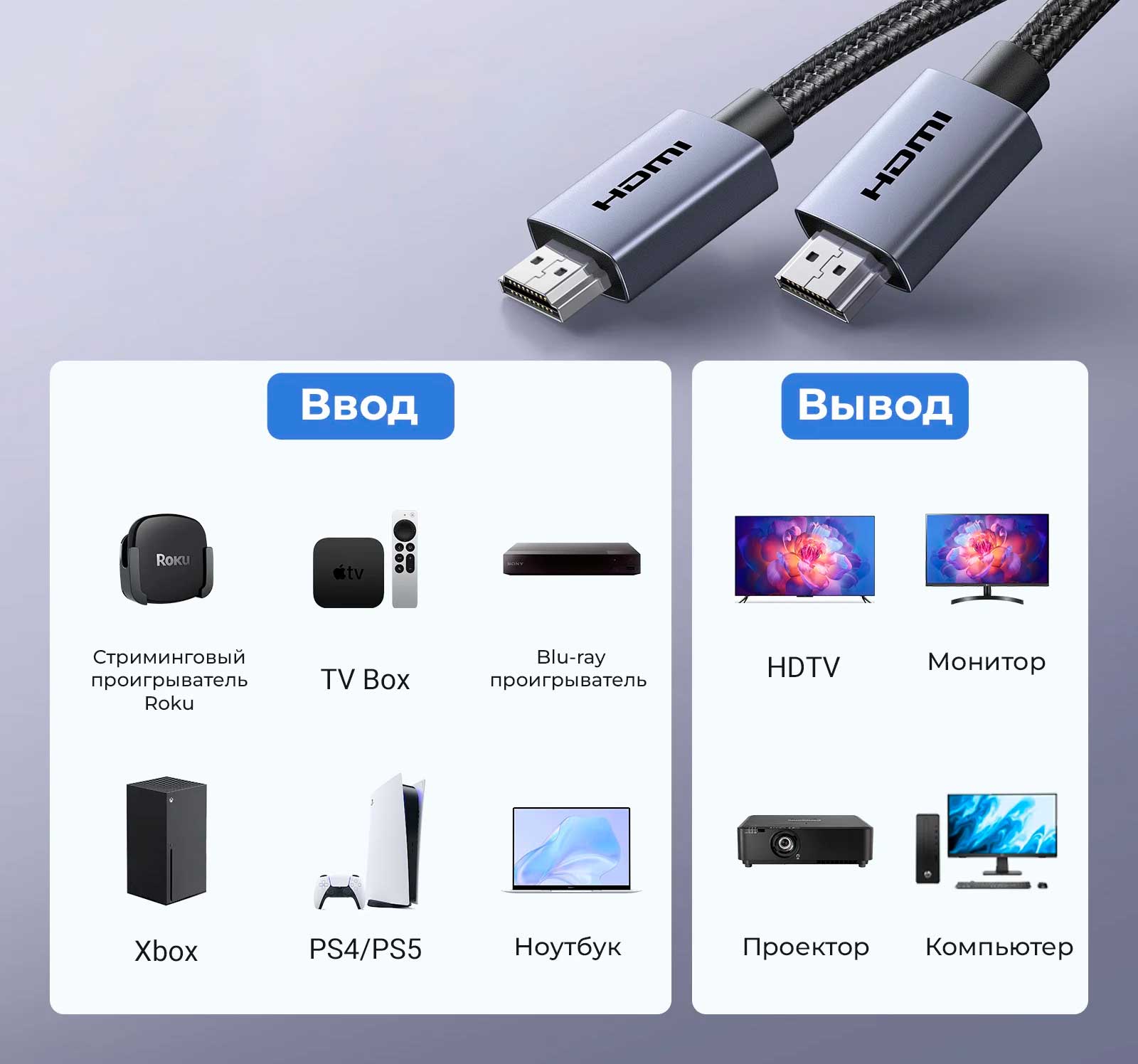 Кабель UGreen HDMI 4K HD153 1.5m (6)