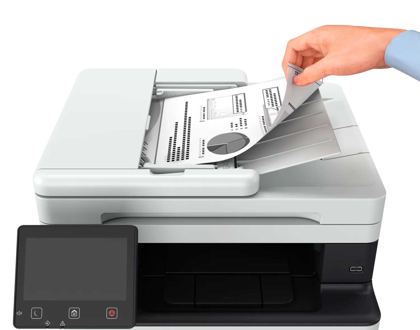 МФУ Canon i-SENSYS MF463DW A4, 40 ppm, 25-400 %, 1 ГБ, 1200x1200 dpi, duplex, ADF, Ethernet (RJ-45), USB (Картридж 070) (4)