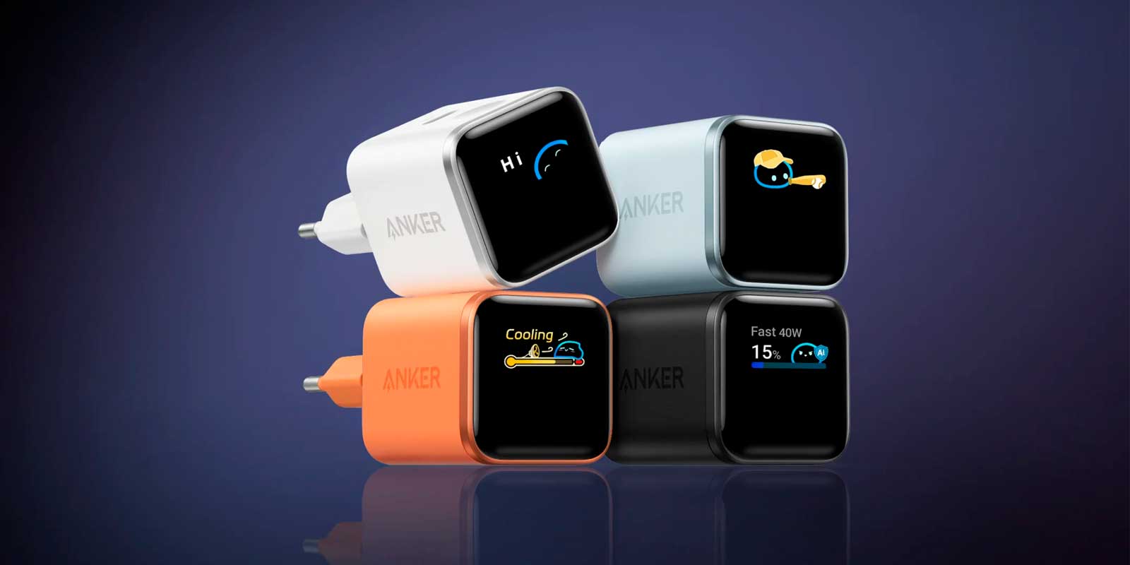 Блок питания Anker Nano Charger (45W, Smart Display) (5)