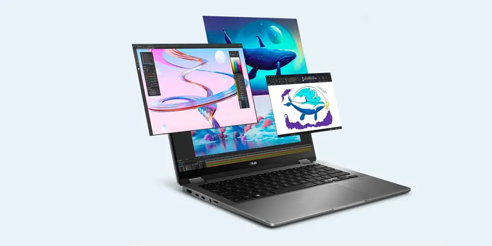 Ноутбук ASUS VivoBook Flip TP3407SA (2-in-1) 14” OLED Touch WUXGA x360 Intel Core Ultra 5 226V / Intel Arc Graphics (16GB + 512GB SSD) Win11, ENG Backlit KB (2)